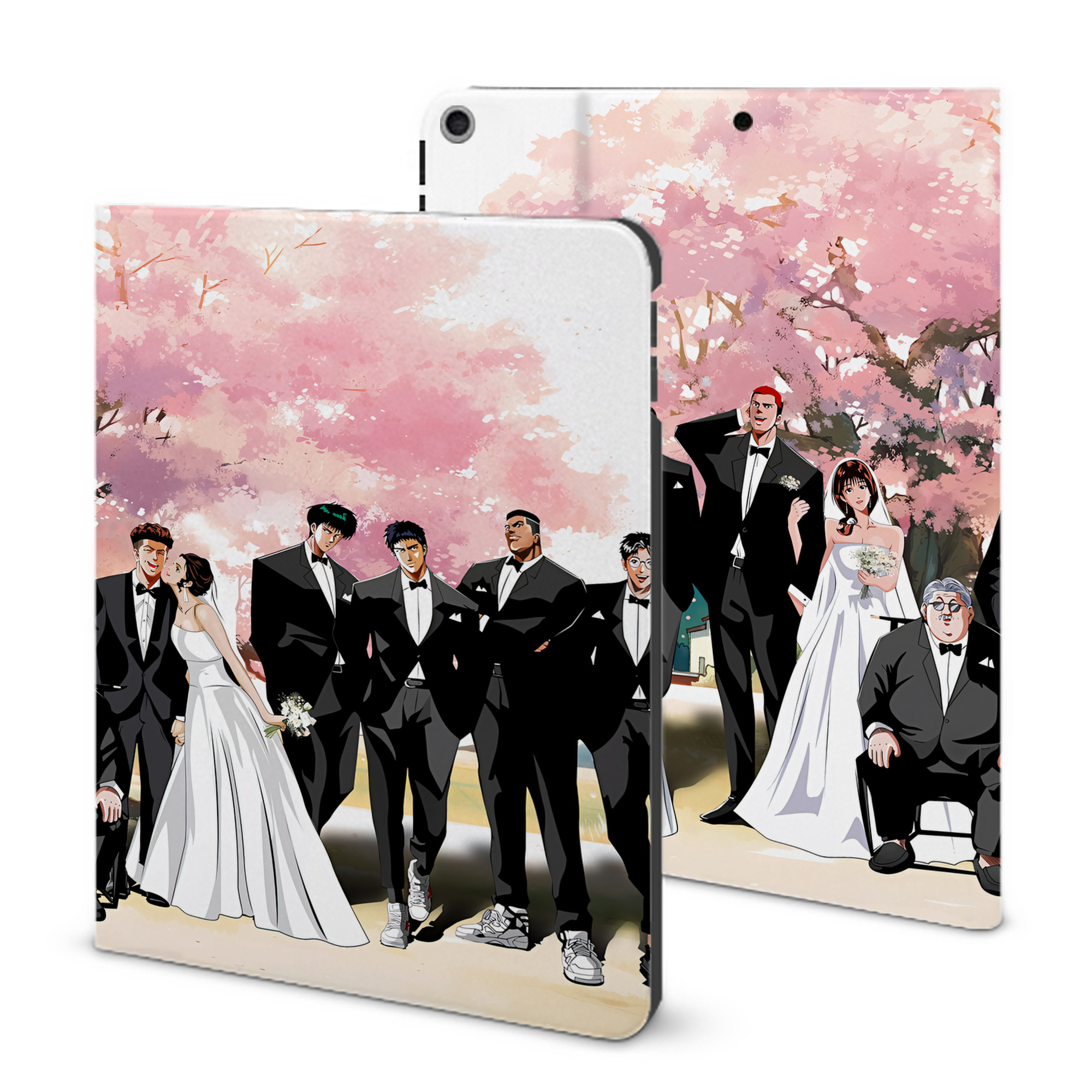 （画像用） SLAM DUNK／スラムダンク IPad ケース ブック型 PUレザー TPU 耐衝撃 軽量 薄型 ペン収納なし 全面保護 IPad 各モデル対応